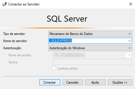 Figure 2: SQL Server login